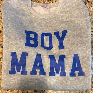 Gray Boy Mama Sweatshirt